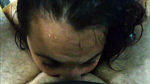 curvy slut deepthroats gagging puking in public car