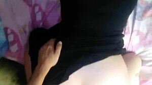 In my cousins' room, he fucks me doggystyle, bent over.