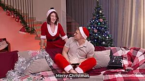 I wanted a video game for christmas but mrs claus rode my big cock