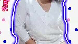 Chubby Beauty Shakes Fat Ass with Toys in Solo Monster Cock Play