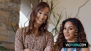 Whitney Wright and Christy Love lead interracial foursome with Liv Revamped