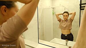 Kristina's Morning Shower With Feet And Legs!