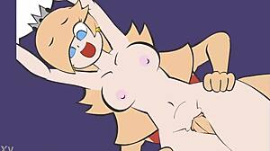 Bent Over Blowjob and Pussy Fucking with Princess Rosalina's Big Ass