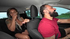 in the car, lukas zaad fucks anne cristalli's tight pussy?