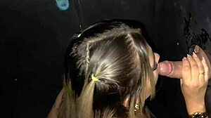 Wow, I Got A Delicious Dick In The Gloryhole While Cuckold Husband Filmed!