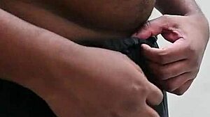 indian bhabhi skillfully works a hard dick with hands