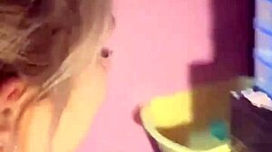 She Invites Ex Classmate To Bedroom During Vacations, Showing Tits And Panties!