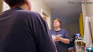 clara crisp, milf bbw, preps for giantess fetish video behind the scenes