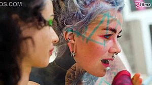 Extreme dildos and fisting for gaping anal.