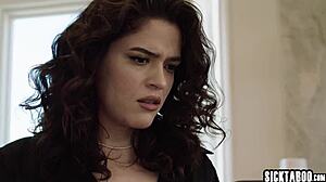 Latina Victoria Voxxx calls troubleshooter who stretches her tight pussy with monster cock in taboo encounter