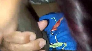 Intense emotions surge as wife gives deep throat blowjob to old lover in quick interracial encounter