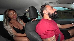 in the car, lukas zaad fucks anne cristalli's tight pussy?