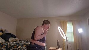 clara crisp, milf bbw, preps for giantess fetish video behind the scenes