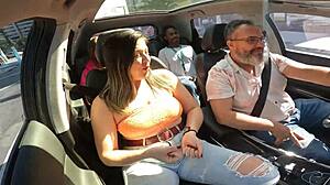 Wow! Tais Daeva Hitched a Ride and Drove the Attendant Crazy!