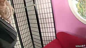 nymphomaniac blonde cougar wife tricks boy next door into roleplay