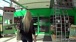 Ravishing Czech Teen Undresses in Shop and Gets Plowed Hard!