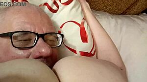 Check out this big view of my hairy pussy getting licked by a mature couple