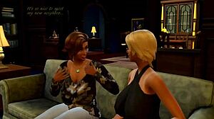 i'm playing sims 4 and interacting with the lady next door