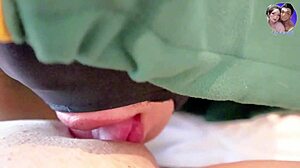 Evil Horny Housewife Screams As Pussy Gets Licked