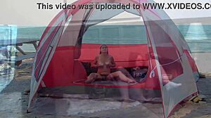 Housewife wants the guys on the beach!