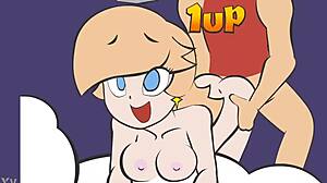 Bent Over Blowjob and Pussy Fucking with Princess Rosalina's Big Ass