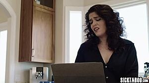 Latina Victoria Voxxx calls troubleshooter who stretches her tight pussy with monster cock in taboo encounter