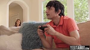 big boobs milf stepmom motivates horny teen stepson