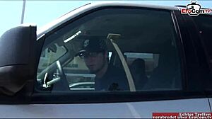 Black Haired Latina Slut with Small 18+ Tits Picked Up on Street