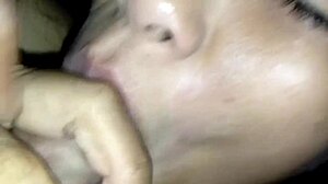Teacher girl sucks dick and swallows cum in mouth and pussy, right