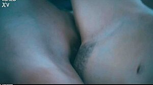 yo, big tits asian girl trapped at home turns into hot lesbian scissoring action