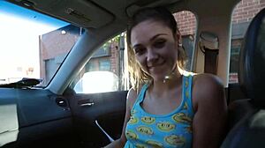 Rough wet sex with teen in pov missionary fucking