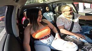 Wow! Tais Daeva Hitched a Ride and Drove the Attendant Crazy!