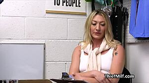 Watch Blonde Milf Cougar Enjoying Police Officer's Big Cock On Office Desk