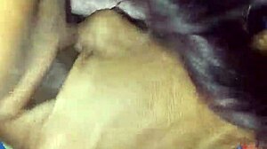 Intense emotions surge as wife gives deep throat blowjob to old lover in quick interracial encounter