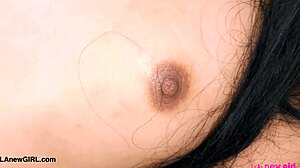 Cute Teen 18+ Brunette Reveals Sexy Body on Sofa POV