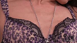 Hot Russian Babe Nataly Gold Flaunts Meaty Pussy in Doggystyle Pose