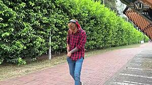 Students Bent Over And Fucked Hard After Class Outdoors