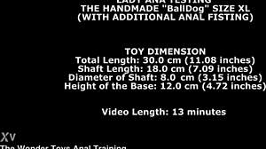 Hey, wanna see Lady Ana test huge Balldog XL with anal fisting?
