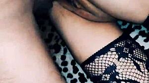 Beautiful Wife Fishnet Stockings Assfucked Close Up