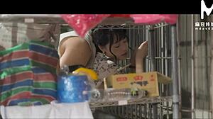 Modelmedia Asia - Newlywed Wife Cheats on Her Husband in the Toilet with the Gruff Owner of a Vegetable Stall