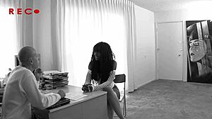 Black Babe Nyomi Banxxx Gets Pussy Pounded By White Cock In Lingerie