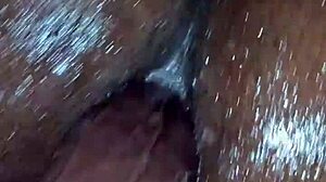 babe performs sexy pegging session