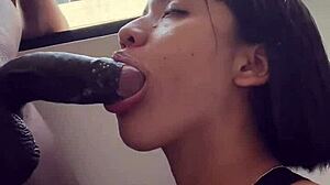 Fighting Stepbrother's Big Black Cock While On Video Call With Boyfriend - Amateur Couple