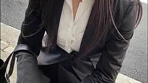 Asian OL Seduced in Hotel for Private Sex Video