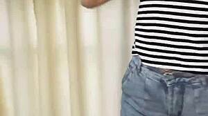 stripping at my stepmoms house with latina mother in law