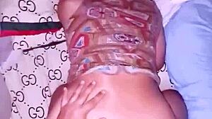 Cheating Filipina pregnant wife begs for cum in her tight hairy slit.