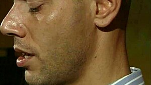 Blonde Geisha Satisfies Master's Sexual Needs in Night Club