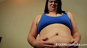 Bbw Layla Moore Performs Exercises While Showing Off Her Fat Belly.