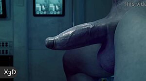 Black Widow Shows Big Tits and Ass!