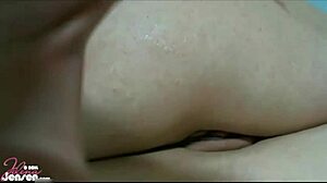 jelena jensen uses glass dildo on big clit to get off